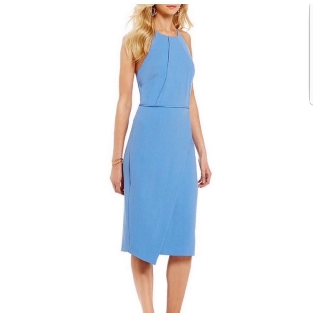 Gianni Bini Periwinkle Halter Cocktail Dress